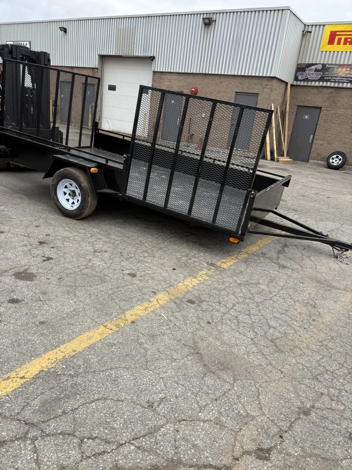 80''x12' dual gate landscape