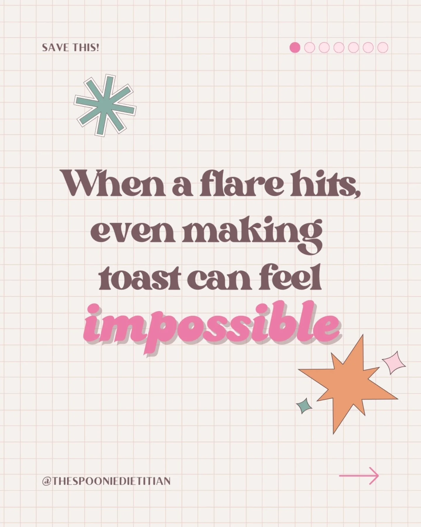 Flare weeks are not the time for “perfect nutrition.”
They’re about making food doable when your body feels impossible.
Some days, that might be:
• a frozen meal
• crackers and cheese
• asking someone else to help yo