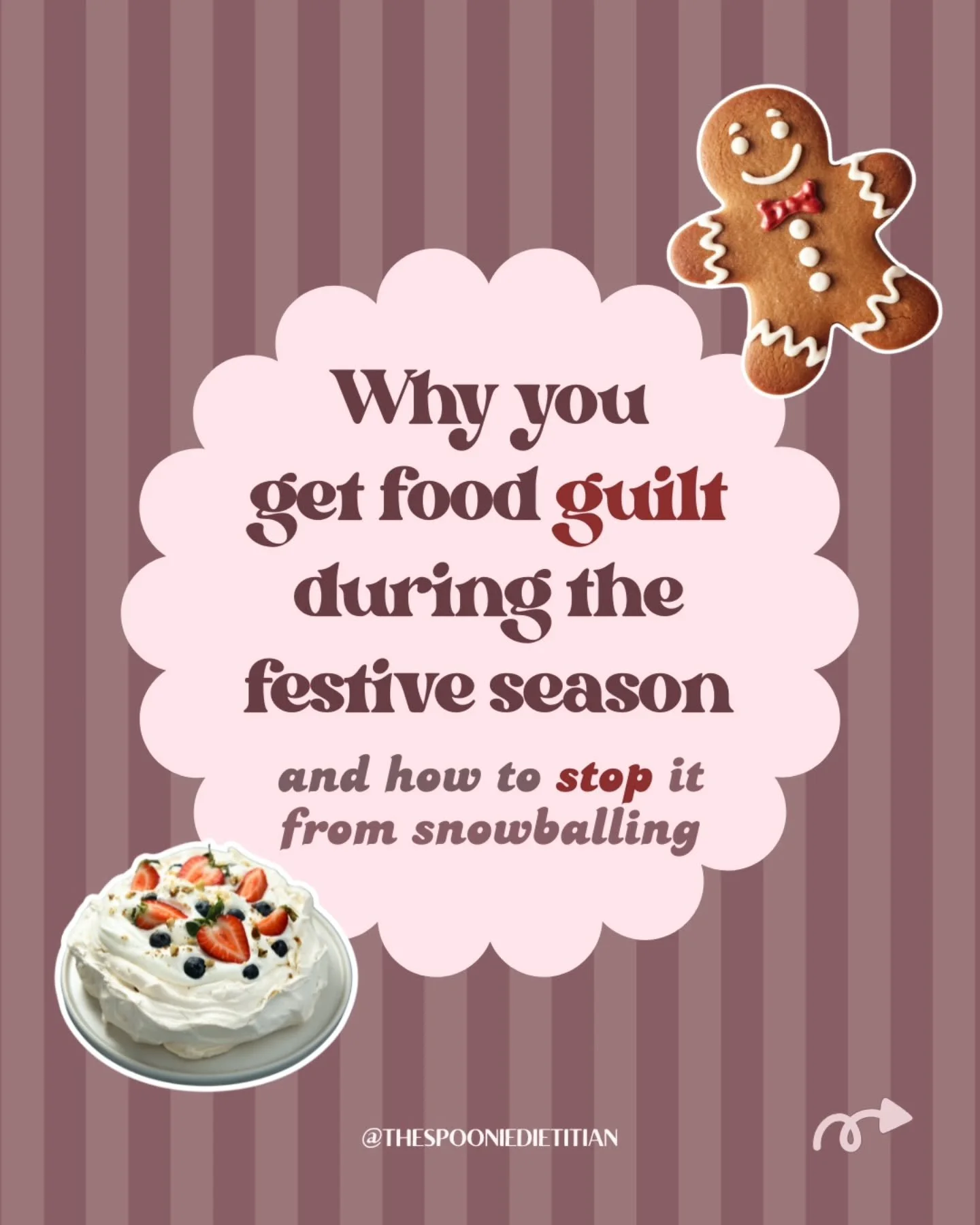 Food guilt during the festive season is real&hellip;

The hyperfocus on festive treats, special foods and large family meals, along with diet culture messaging, can trigger complex feelings of guilt that have the potential to affect our behaviours ar