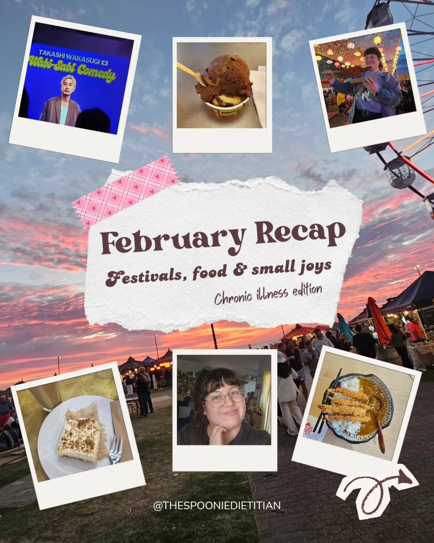 As February wraps up, here&rsquo;s a little recap.
February has been a month of festivals, food and small joys.

The Adelaide Fringe is officially here and I&rsquo;ve made it to two comedy shows so far.

I randomly stumbled across an Asian street foo