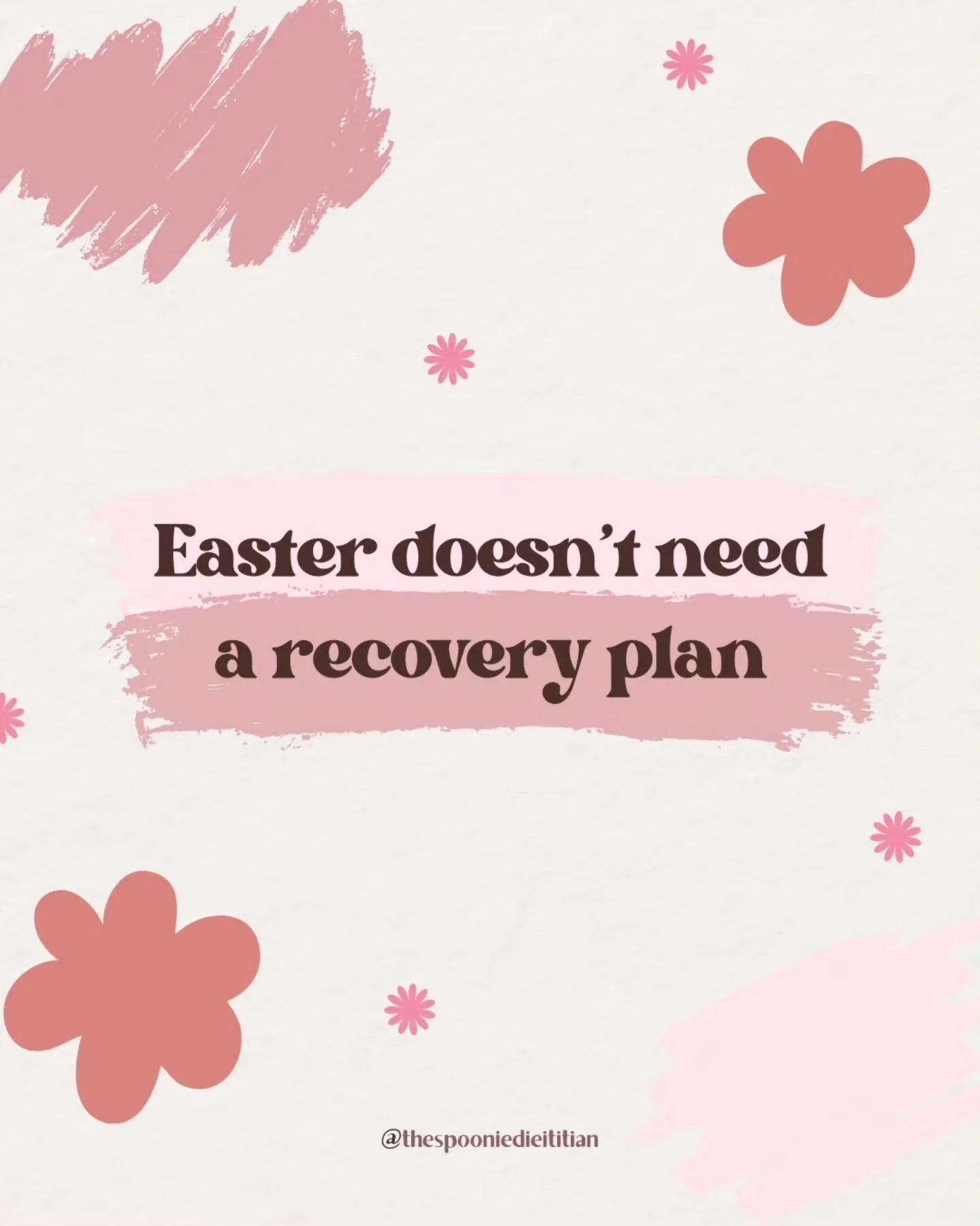 The chocolate isn't the problem. The voice telling you to "make up for it" after is.

Easter (and any holiday, really) has a way of turning eating into a performance. Eating enough to seem relaxed, but not so much that you feel guilty. Expl
