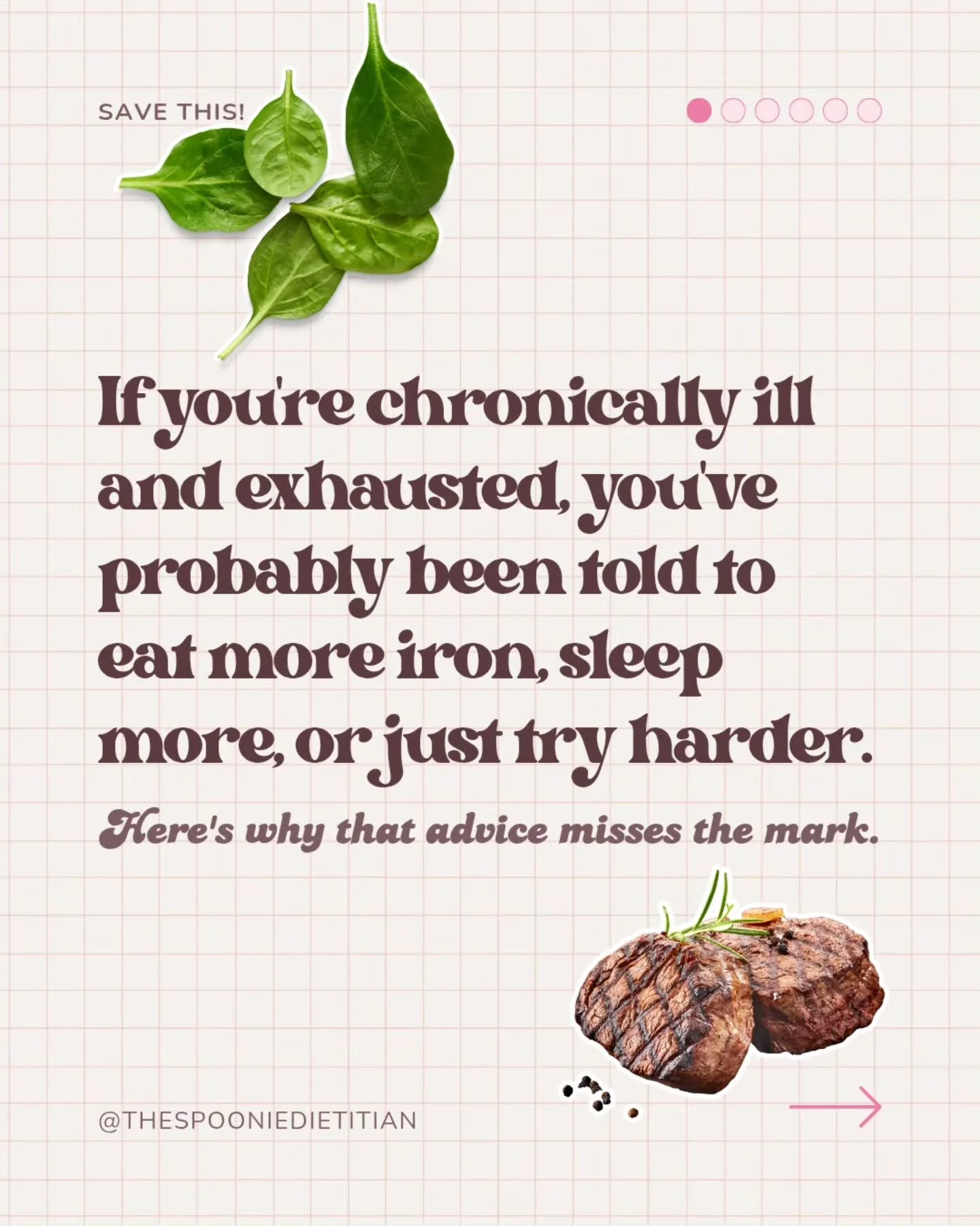 Chronic illness fatigue can&rsquo;t be fixed by eating more iron, getting more sleep or trying harder. 

Fatigue from chronic illness is complex, it can be due to many things from the chronic illness itself to pain to nervous system dysregulation. 


