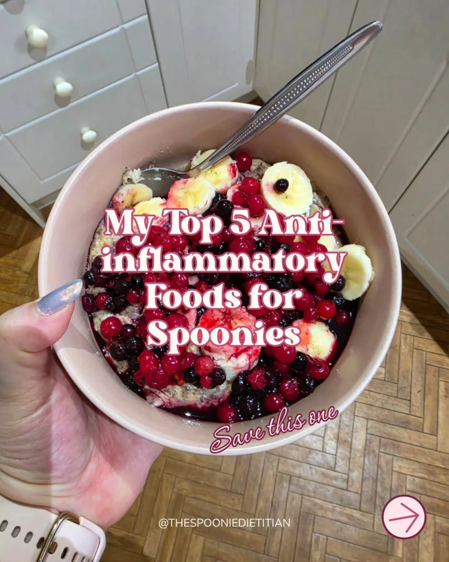 Anti-inflammatory eating doesn't have to be complicated or exhausting &mdash; especially on low spoon days.&nbsp;

Here are my top 5 foods and how I actually include them in real life.

Grab the free guide via the link in my bio for even more low-spo