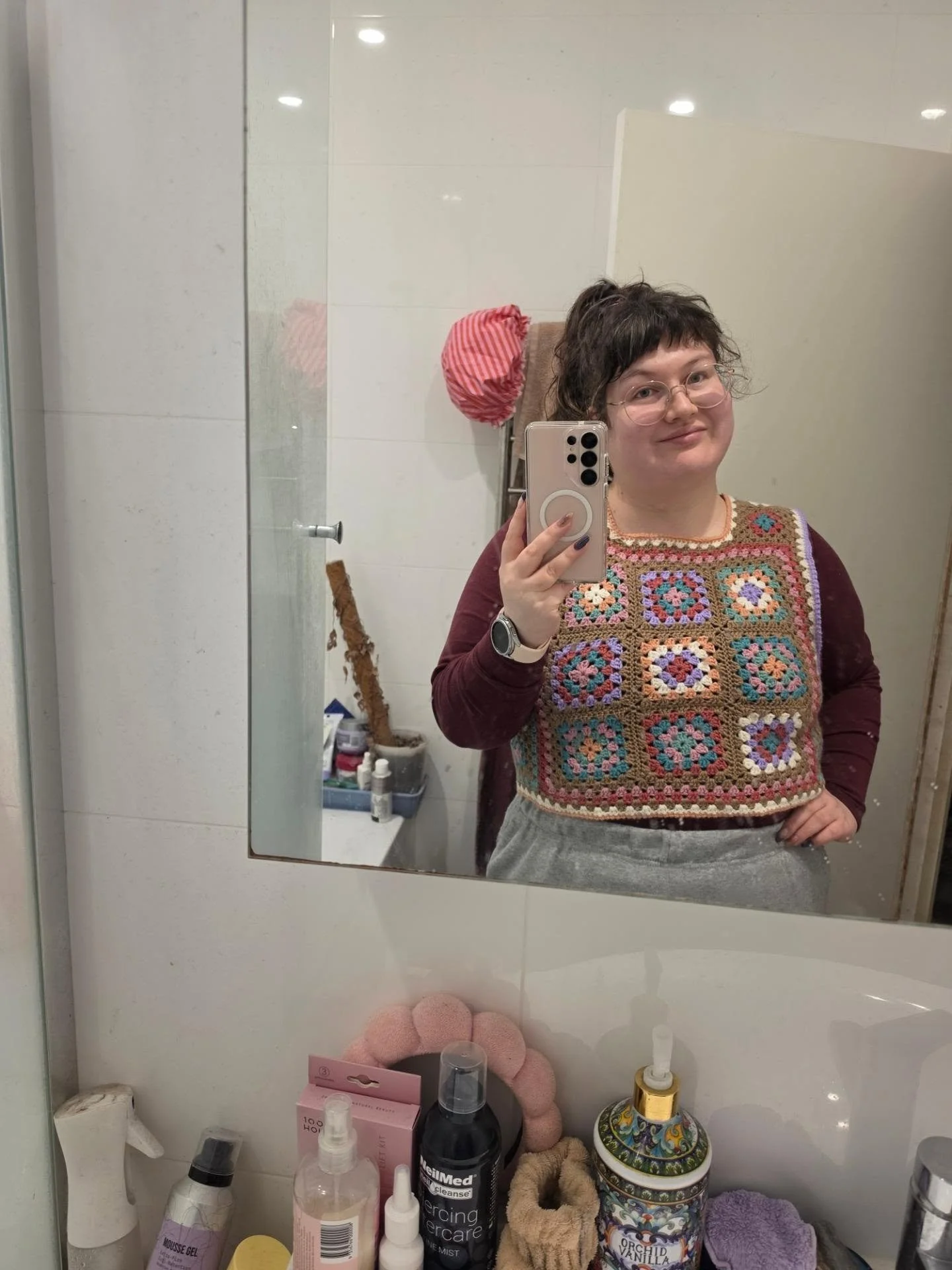 Goodbye May 👋

May was a slower, quieter month. I had my IUD removed, I finished off my first crochet wearable, and have been enjoying warm, comforting food as we head into winter. 

1) My finished crochet vest (pre-block)
2) My new favourite mug
3)