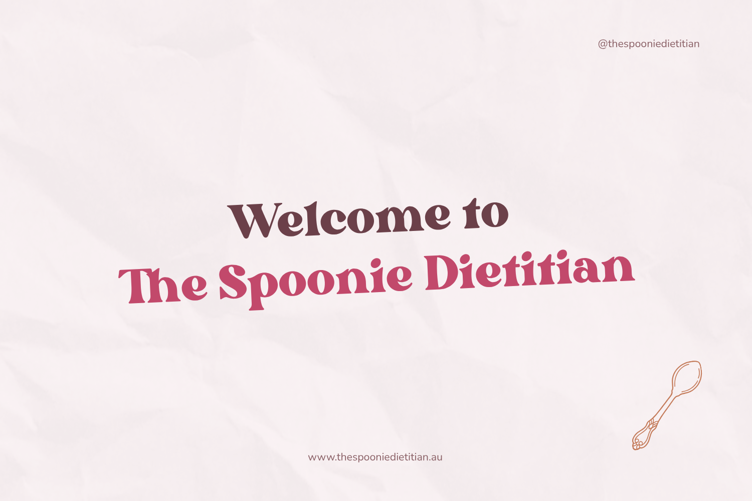 Welcome to The Spoonie Dietitian