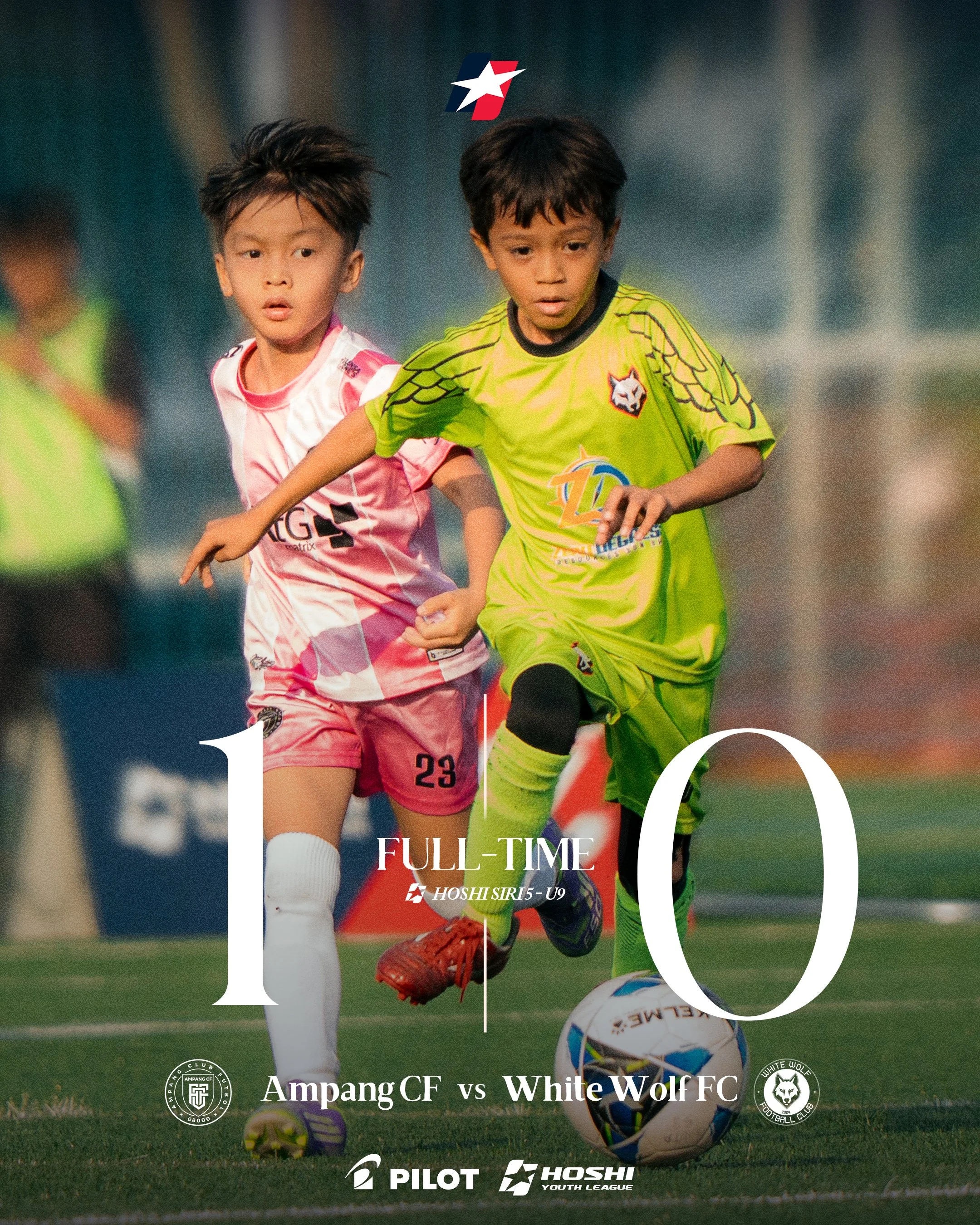 HYL Siri5 U9 : Match 2 | Ampang CF vs White Wolf FC
