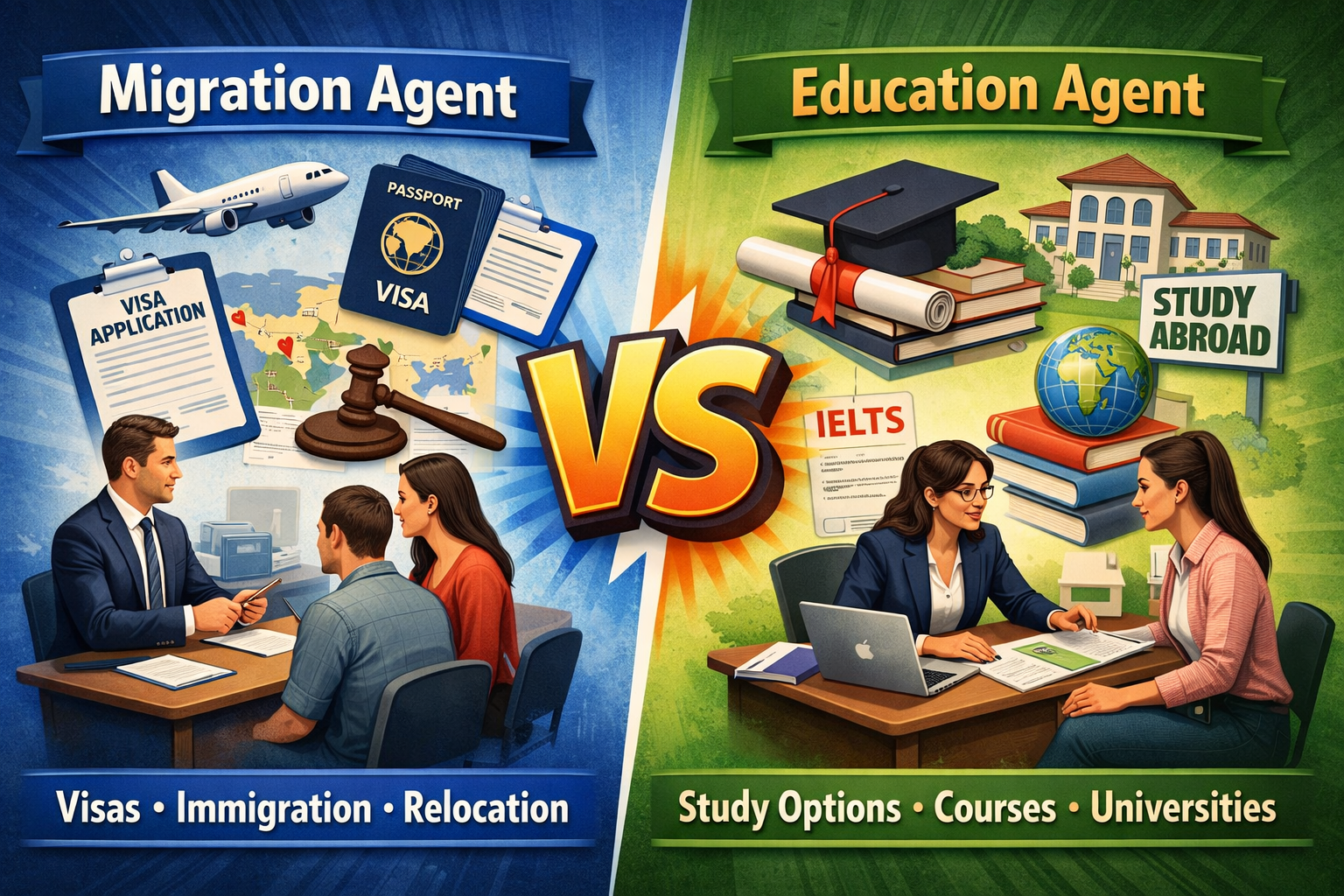 Migration Agent vs Education Agent