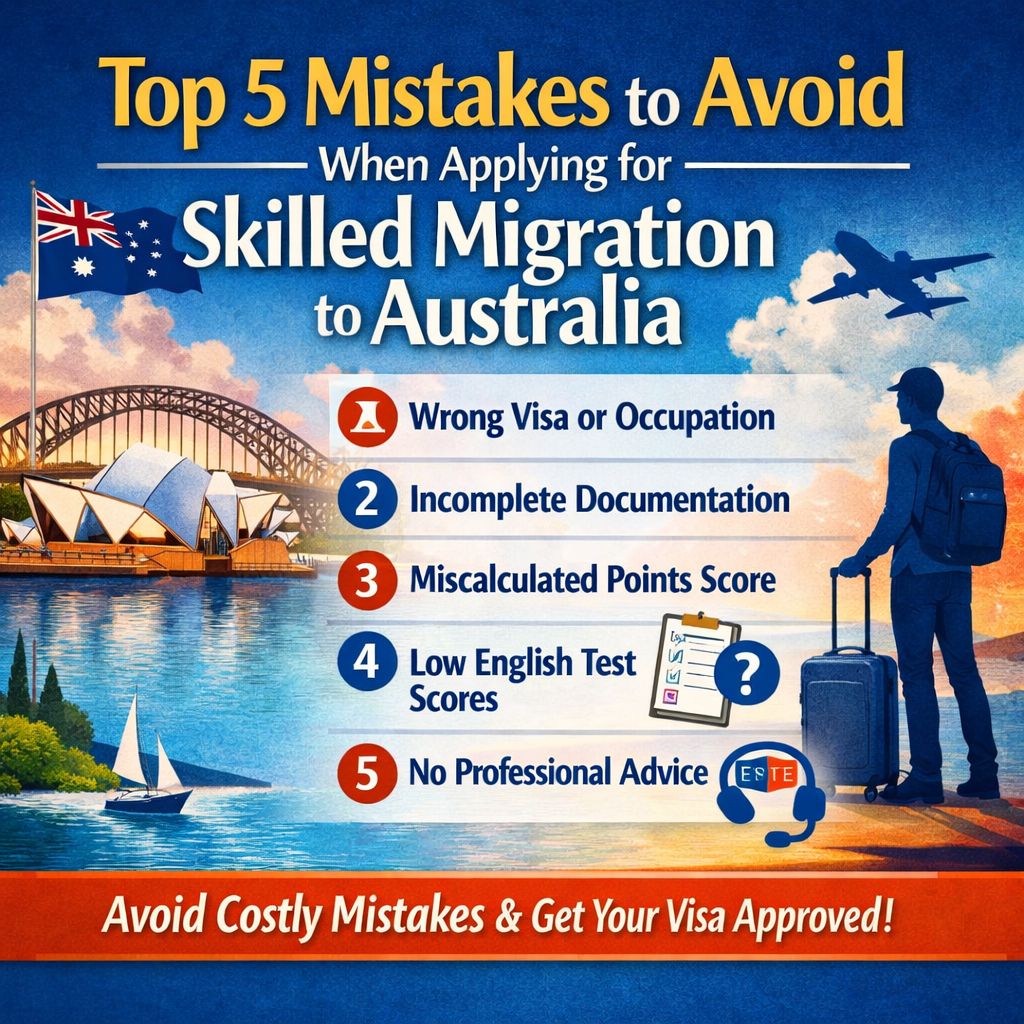 Top 5 Mistakes to Avoid When Applying for a Skilled Migration Visa Australia