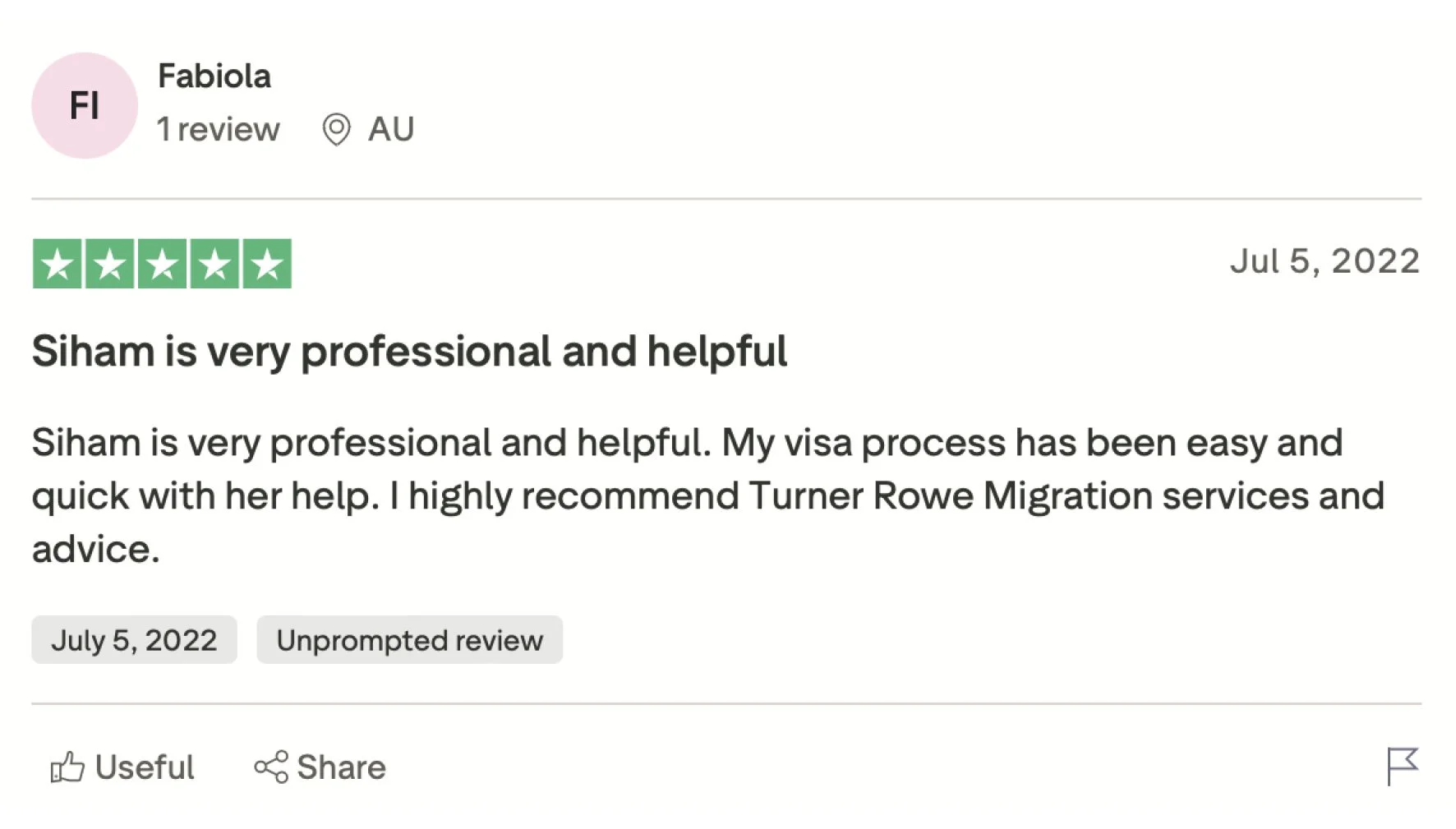 Customer Review #5