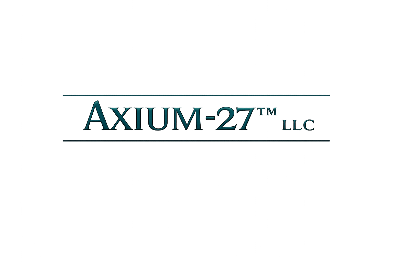 Axium-27 LLC wordmark with registered trademark symbol