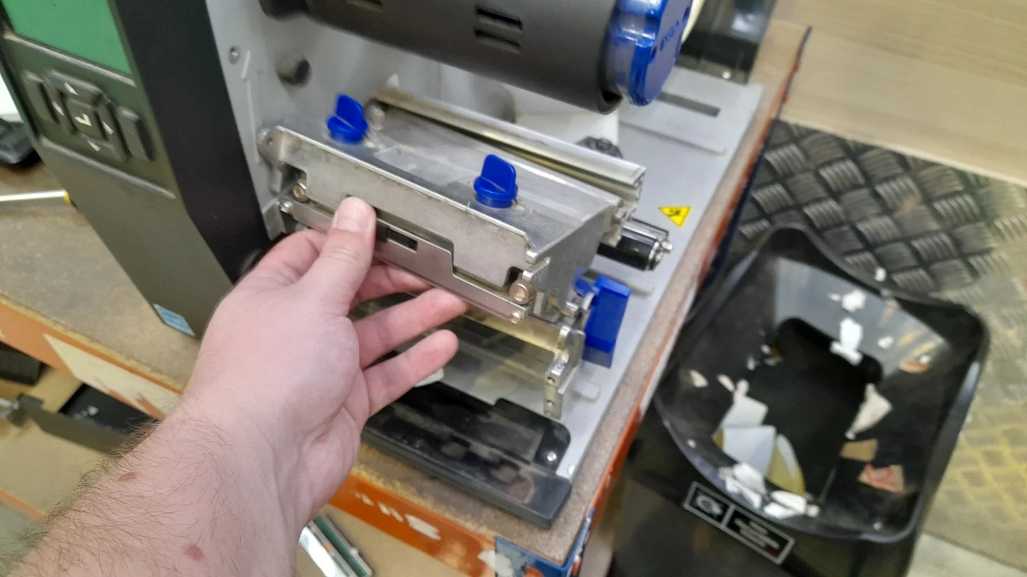 On site label printer repair of a TSC T6000