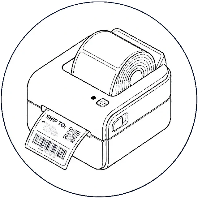 thermal barcode label printer