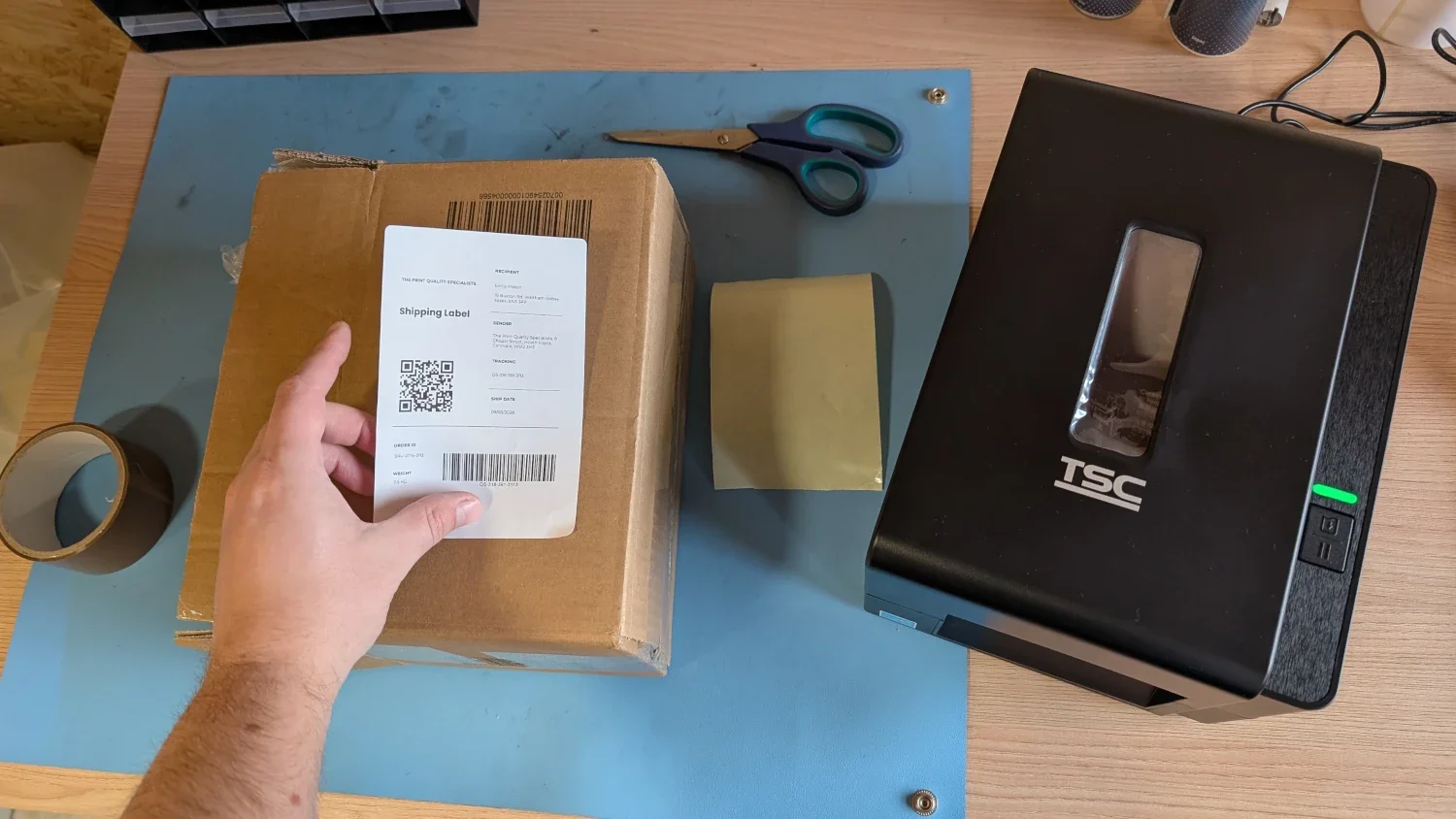 Desktop label printer for small business office use