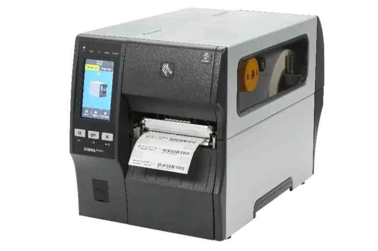Zebra ZT411 industrial label printer for warehouse barcode printing