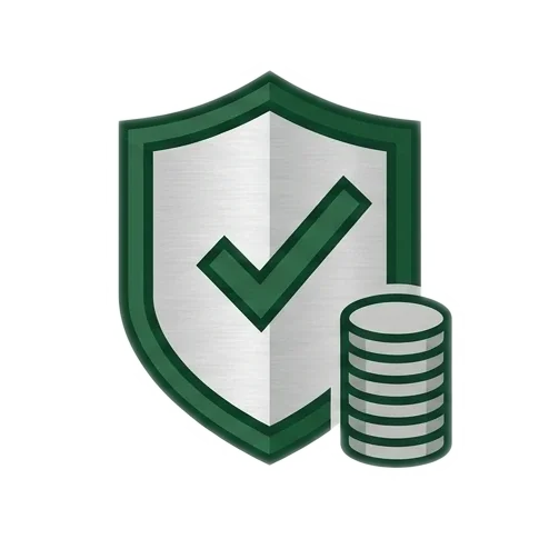 Protected with transparent quotes icon
