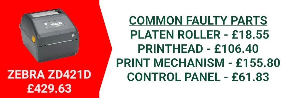 Zebra ZD421 replace vs repair costs