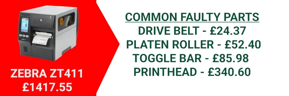 Zebra ZT411 replace vs repair costs