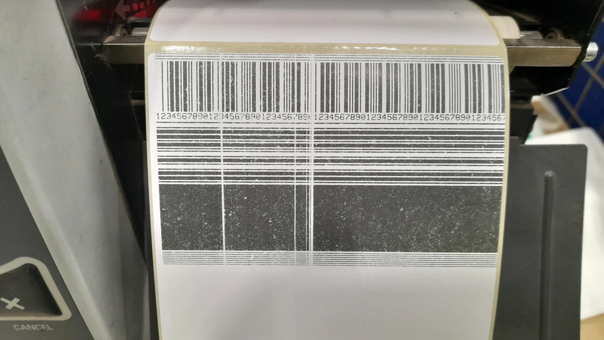 On-site label printer repair service at business location UK