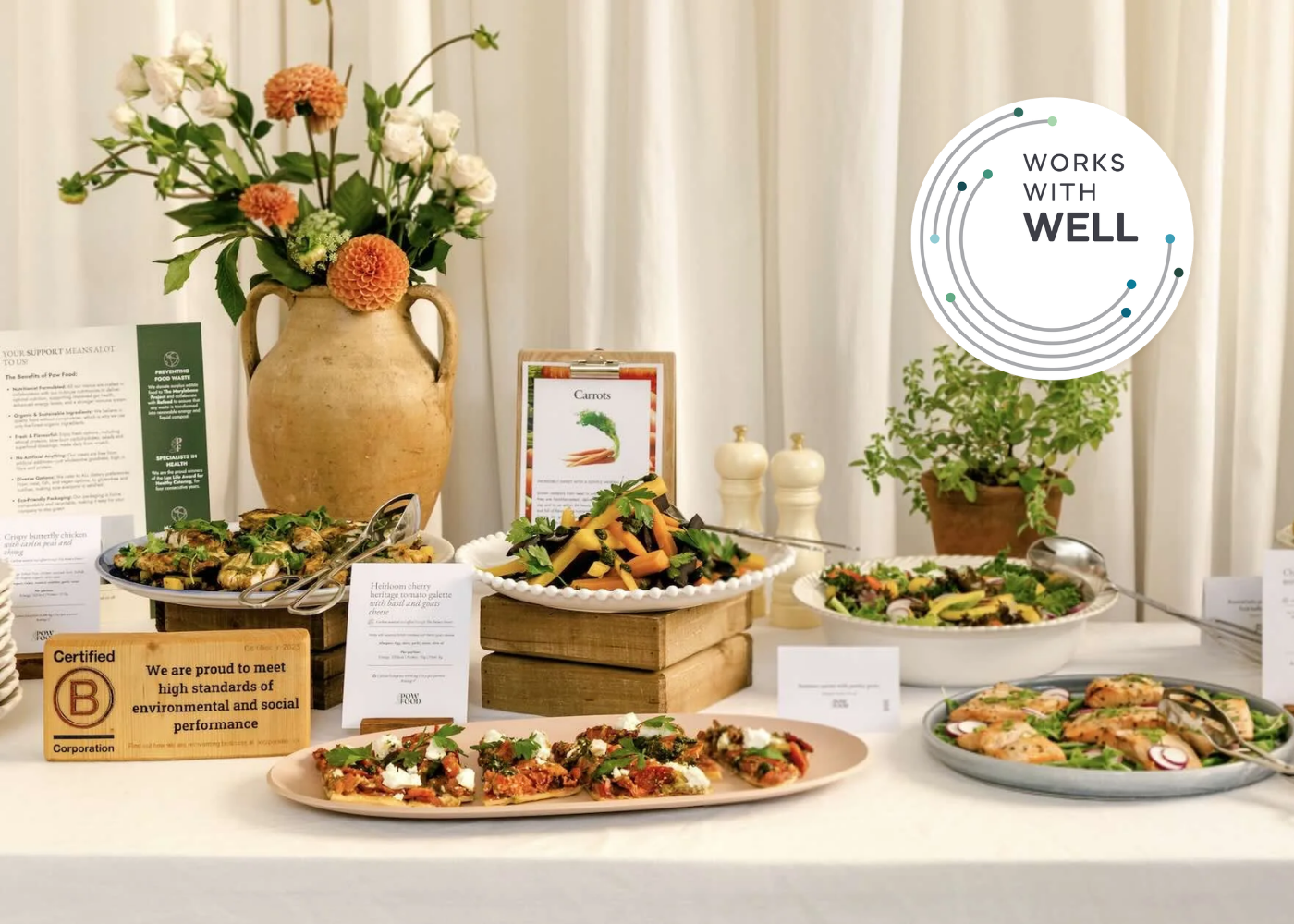 Pow Food Becomes the First Caterer in the World to Achieve ‘Works with WELL’ Designation