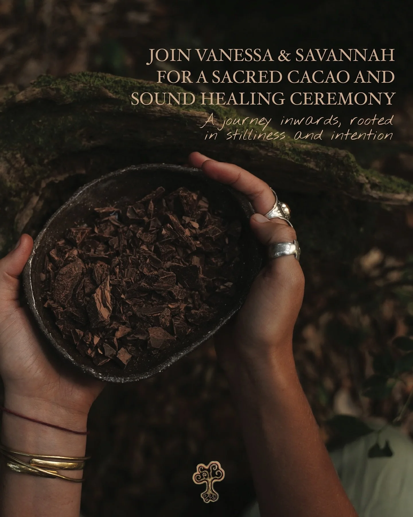 Join us for a Ceremony of Cacao and Sound Healing to embrace the quiet wisdom of winter, as we journey inward to discover the sacred stillness that nurtures your soul during these contemplative months.

Together we will make the sacred commitment to 