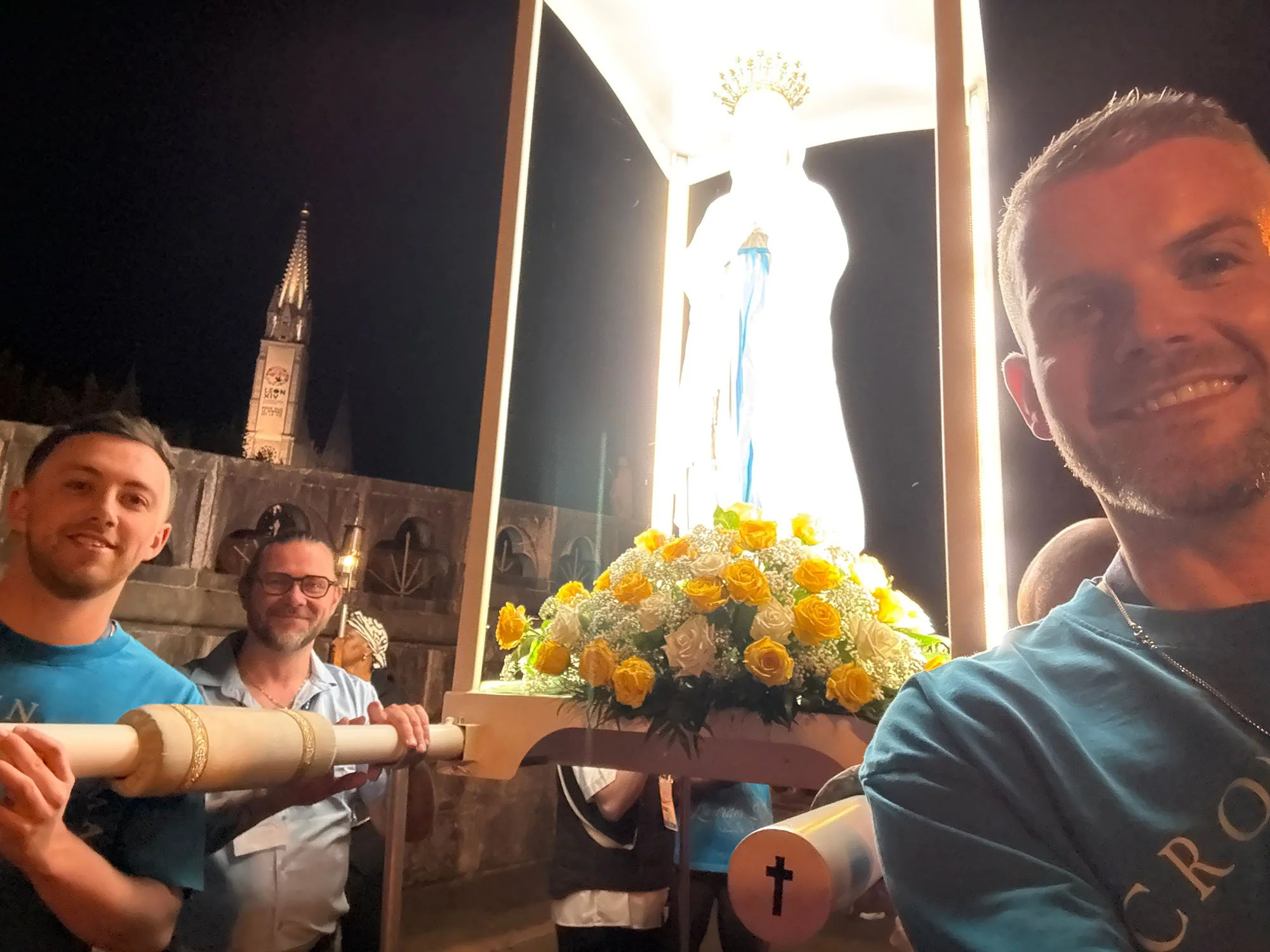 Kieran and Kyle with the Mary Statue 3.jpg