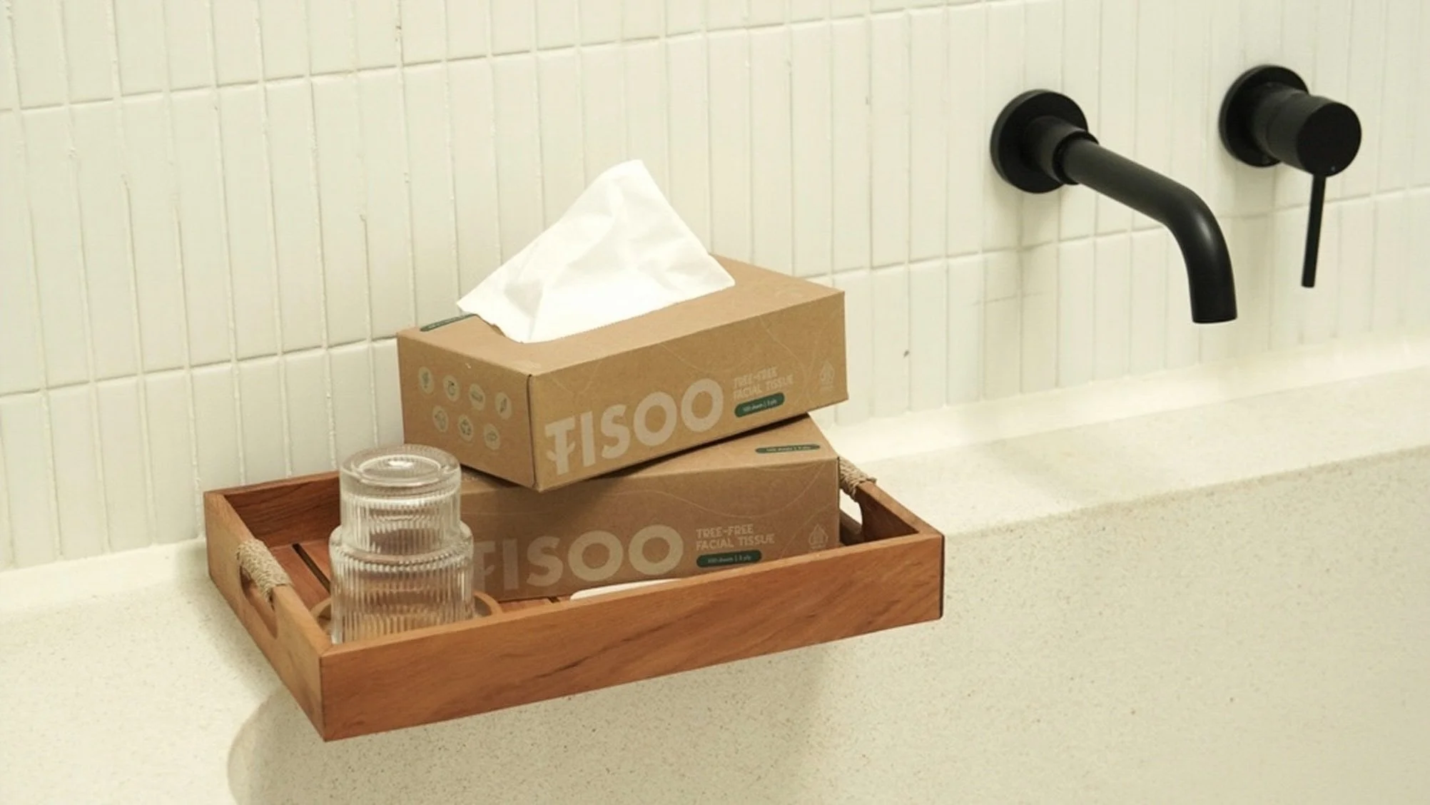 We use Zero-Waste Bamboo Tissue that is plastic-free, and compostable choice that supports sustainable living.