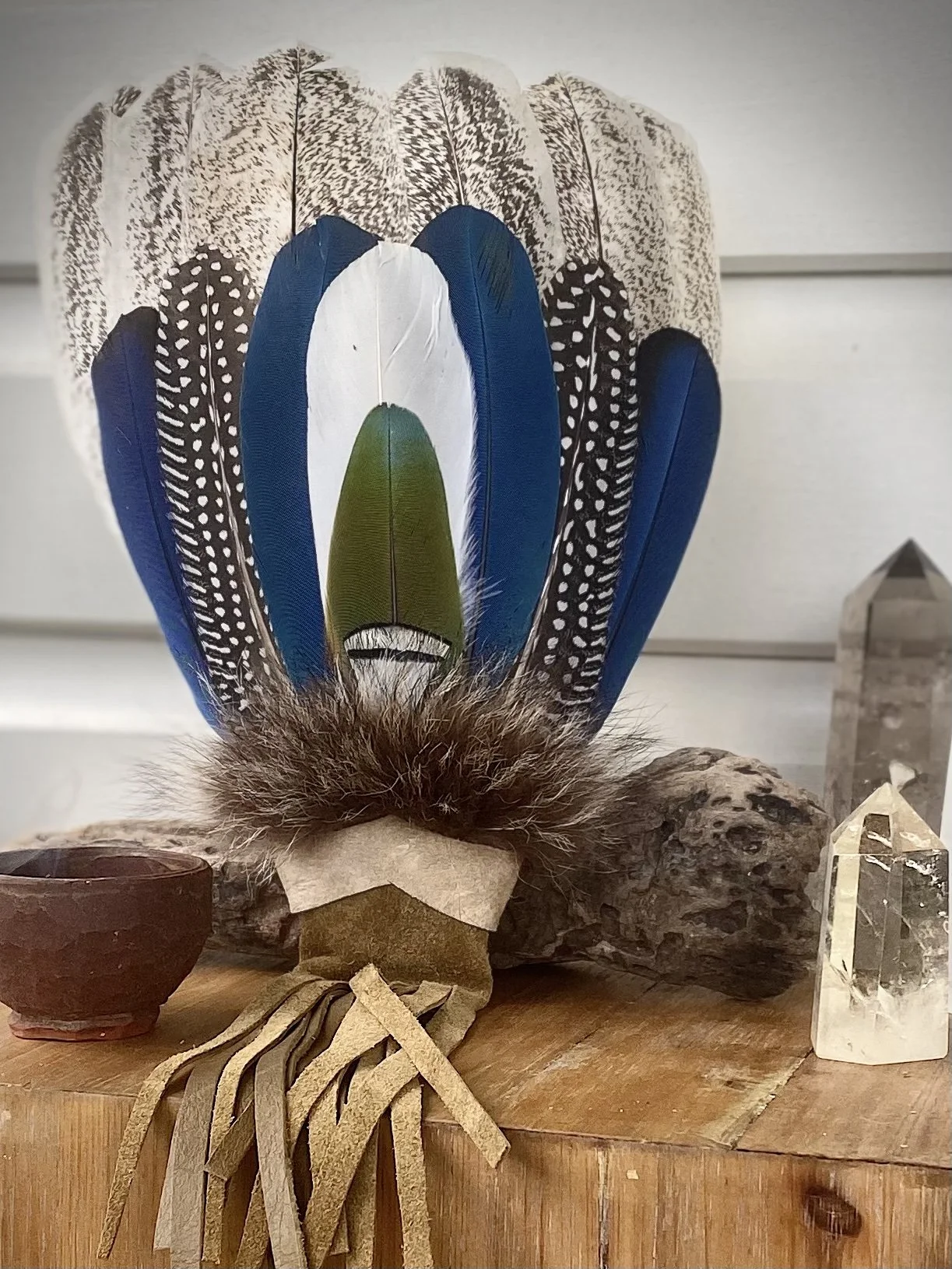 Macaw & Possum Fur Cleansing Fan