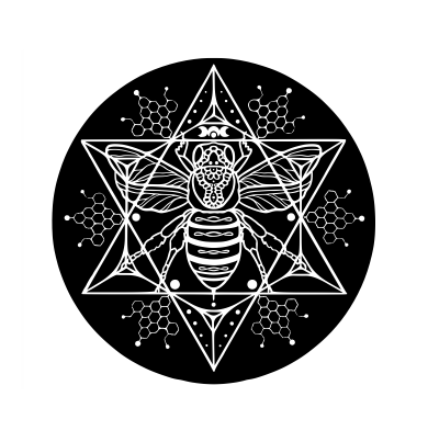 Transparent Bee Sticker