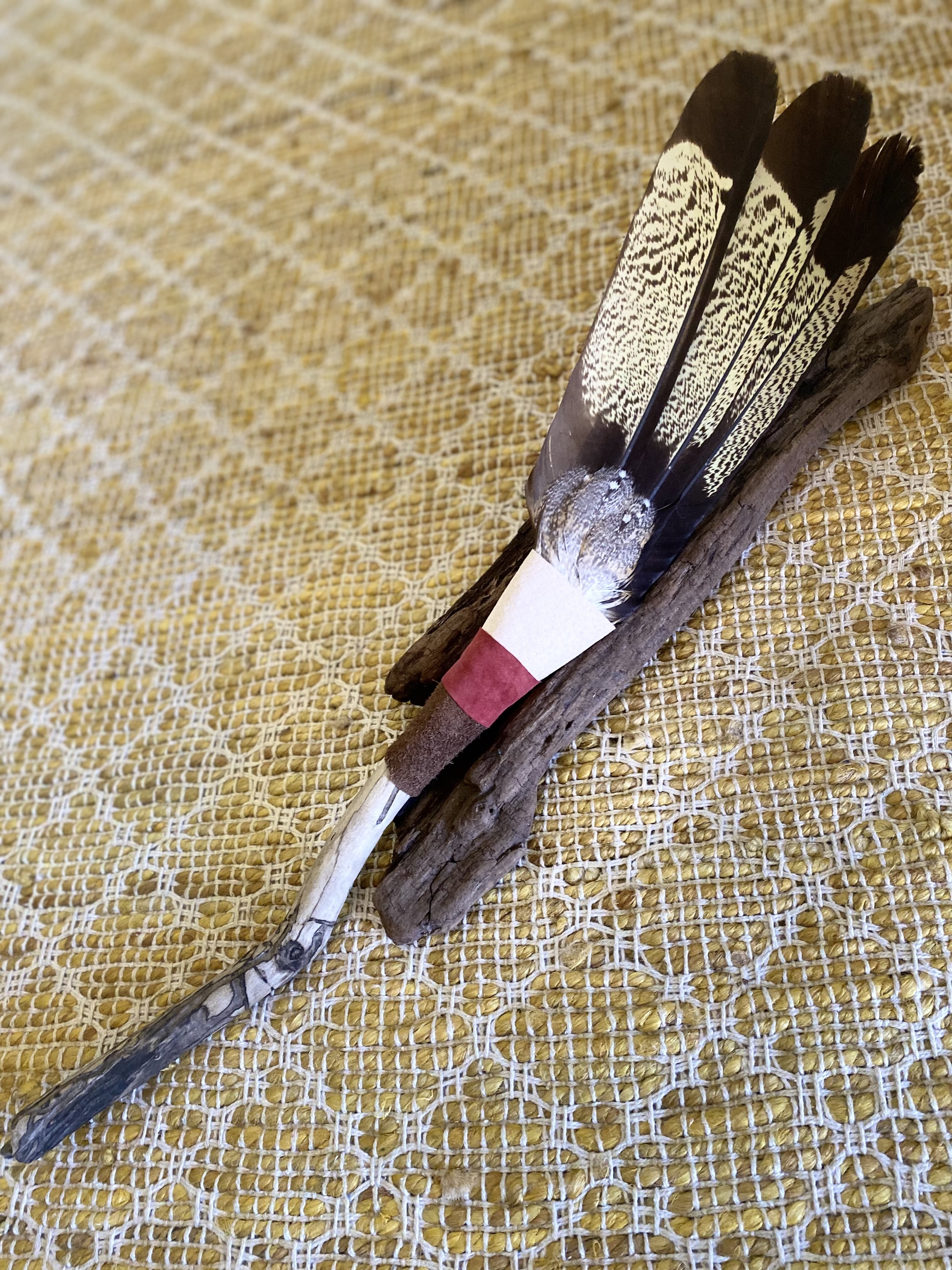 Yellow Tail Black Cockatoo Prayer Fan