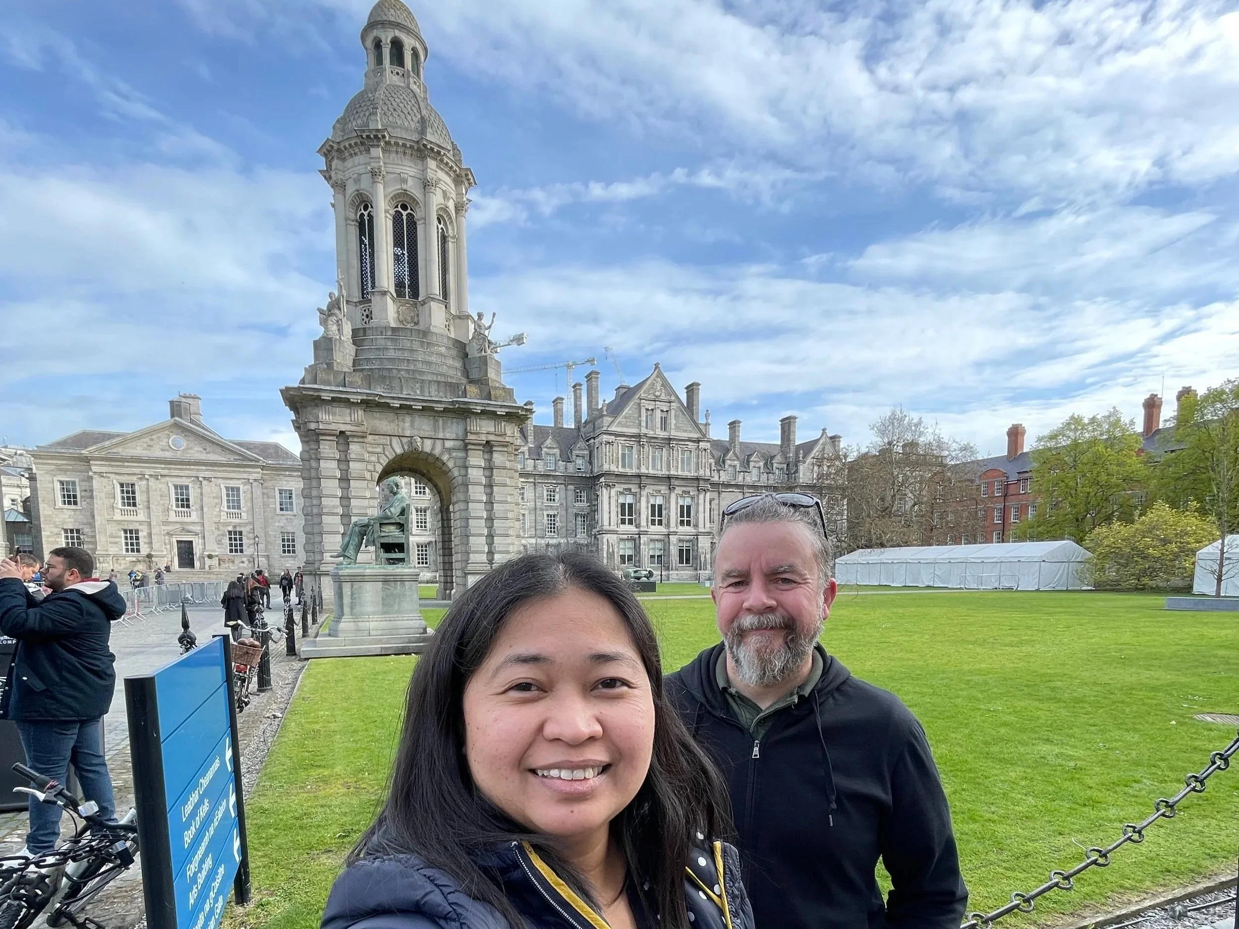 Trinity College and the Dublin Hop-On Hop-Off Bus