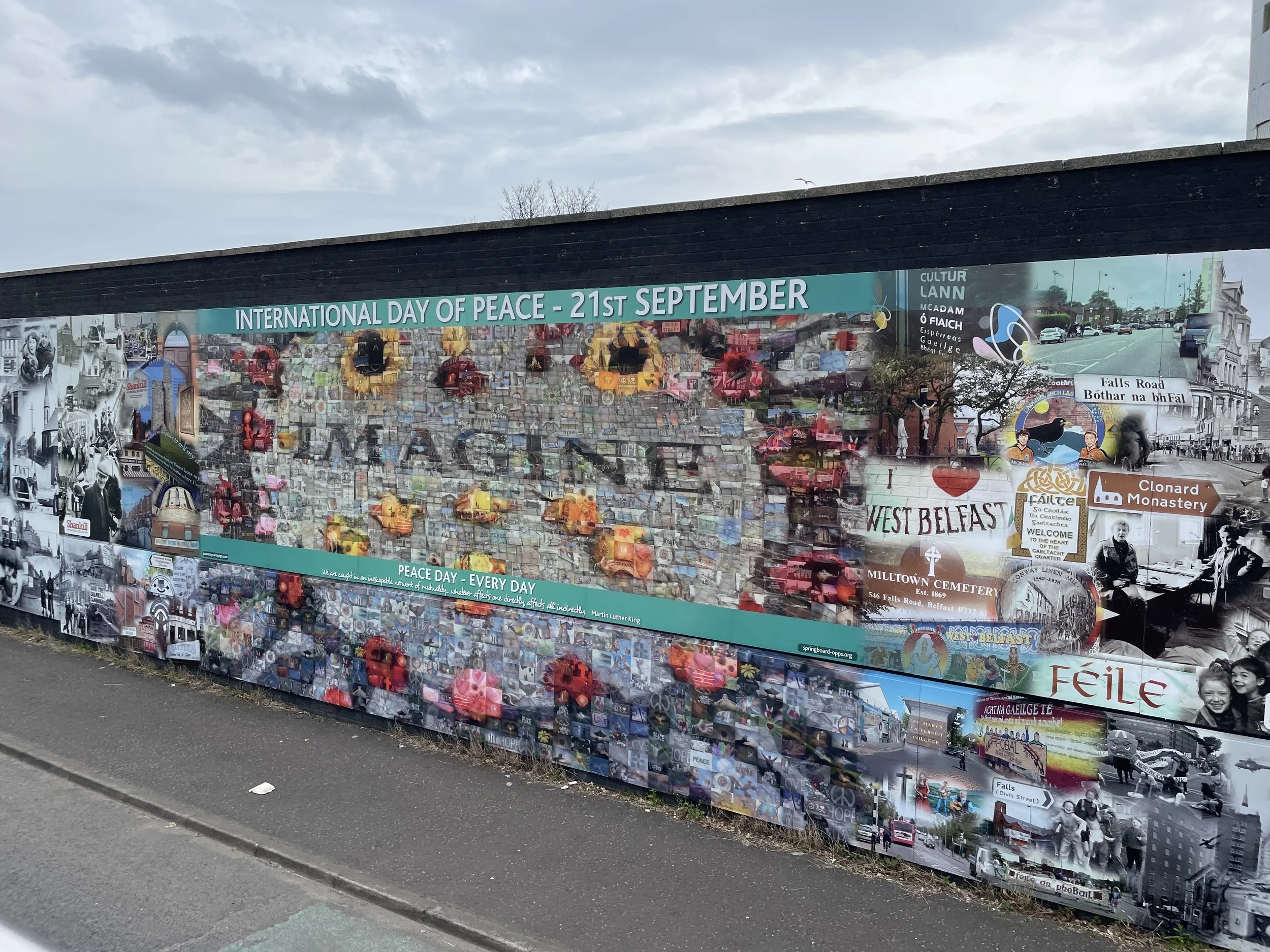Belfast by sightseeing bus (Peace Walls, Shankill and Falls Road)