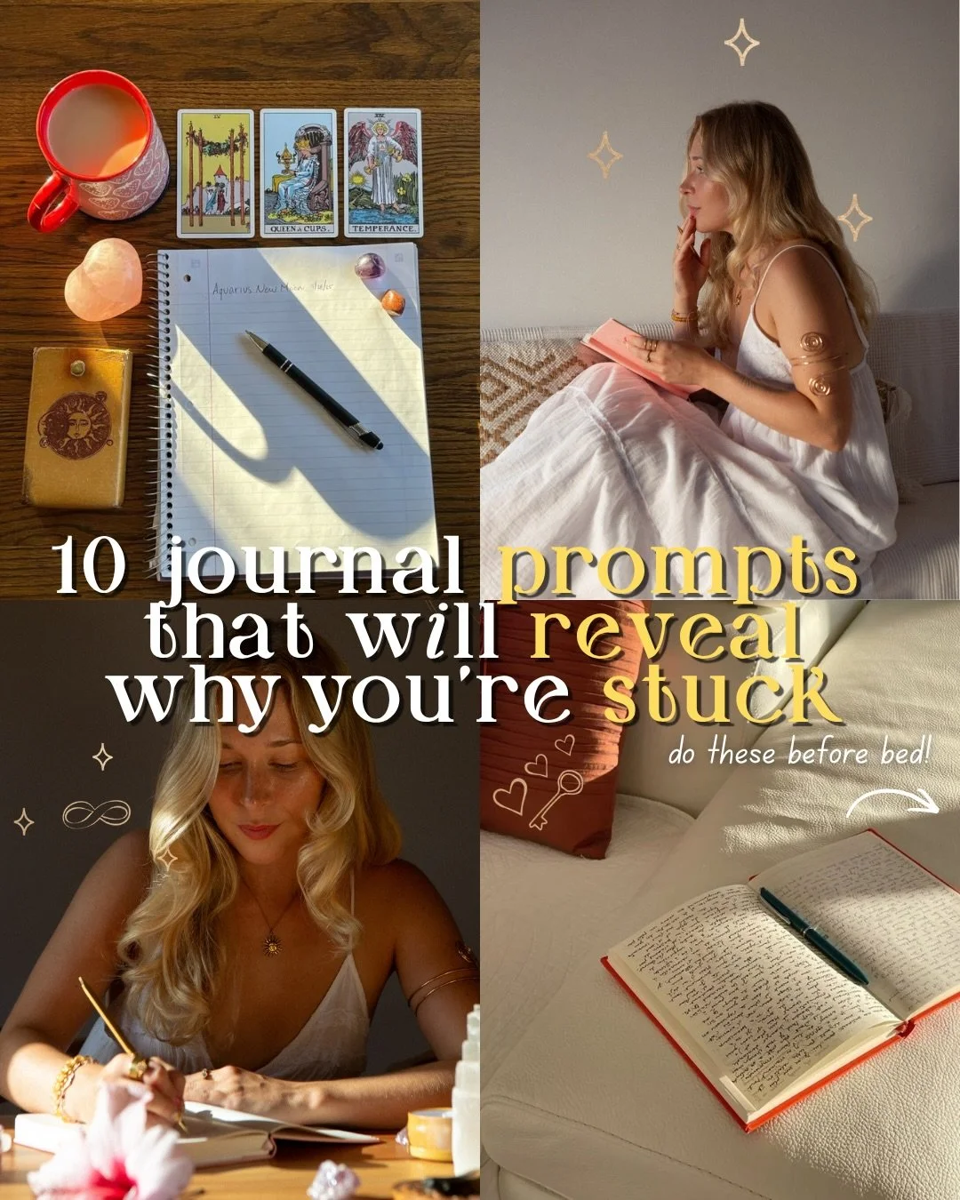 🧚🏼&zwj;♀️Grab your journals bestie &amp; get ready to dig into the root of your blockages RIGHT NOW 🙌🏼🤍 
Sometimes the most underrated method of change is really being INTENTIONAL&hellip; when is the last time you really sat down and had a thoug