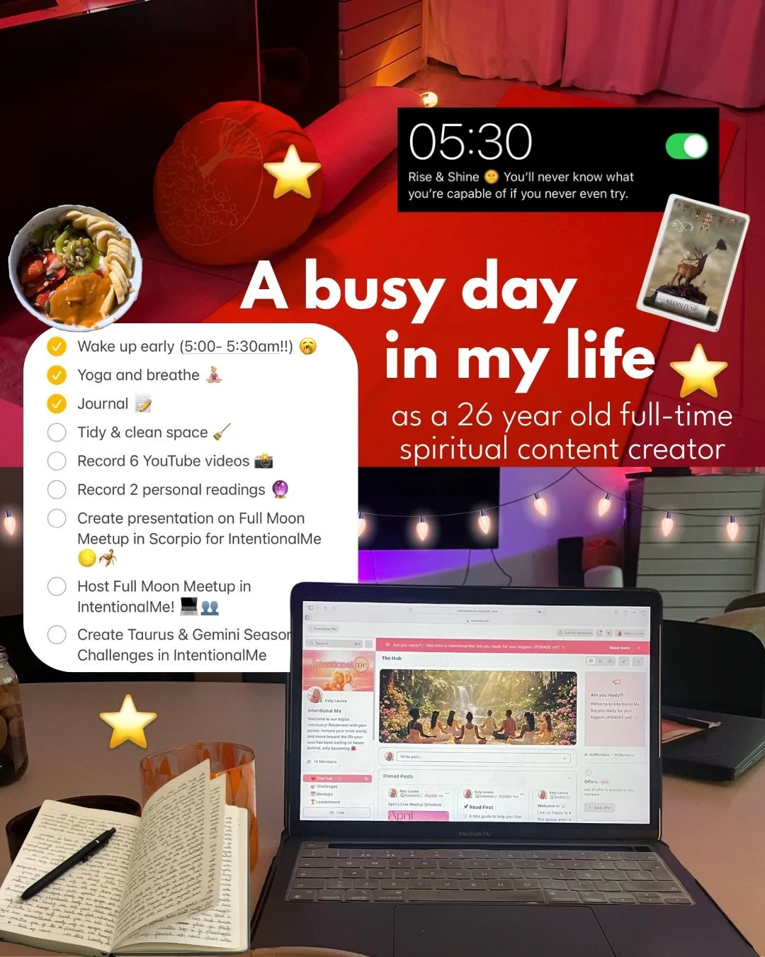 Spend a busy day with me! 🧚🏼&zwj;♀️✨ 
It really was a busy one and so I woke up a bit earlier to make sure I could squeeze in all my work AS WELL AS my self-care&hellip; because usually I can&rsquo;t balance both 🤭✨ but this time I could! 🫶🏼

#d
