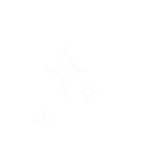 Four white sparkling star icons on a gray background.