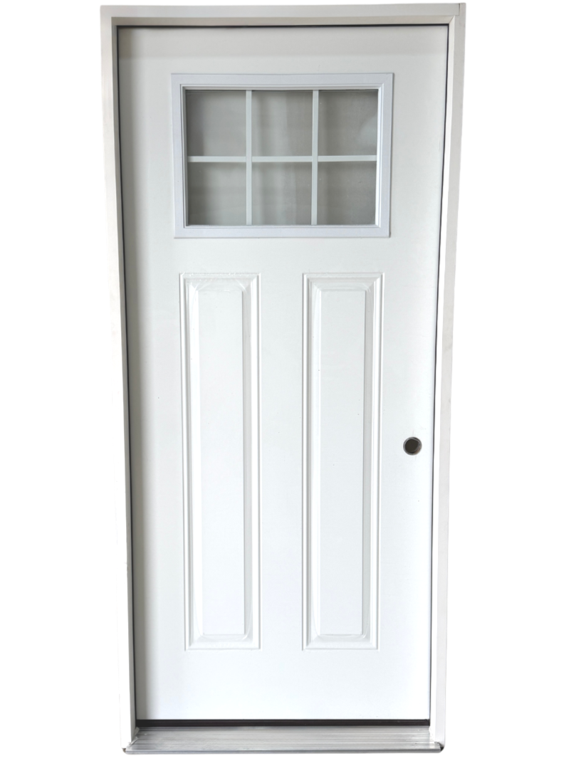 6 Lite Craftsman Steel Entry Door