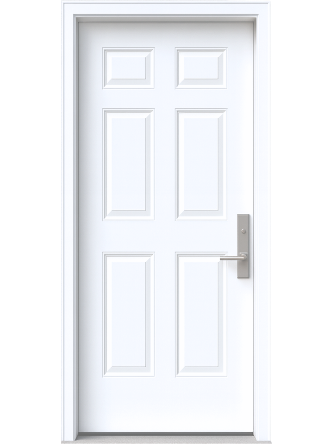 6 Panel Steel Entry Door