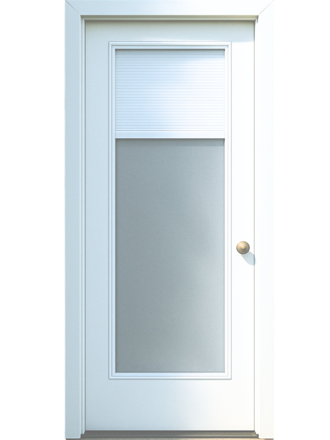 Blind-In Full Lite Steel Entry Door