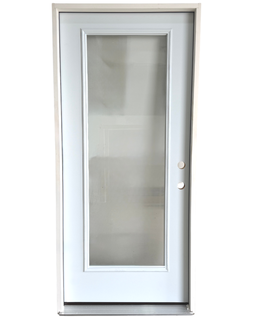Full Lite Steel Entry Door