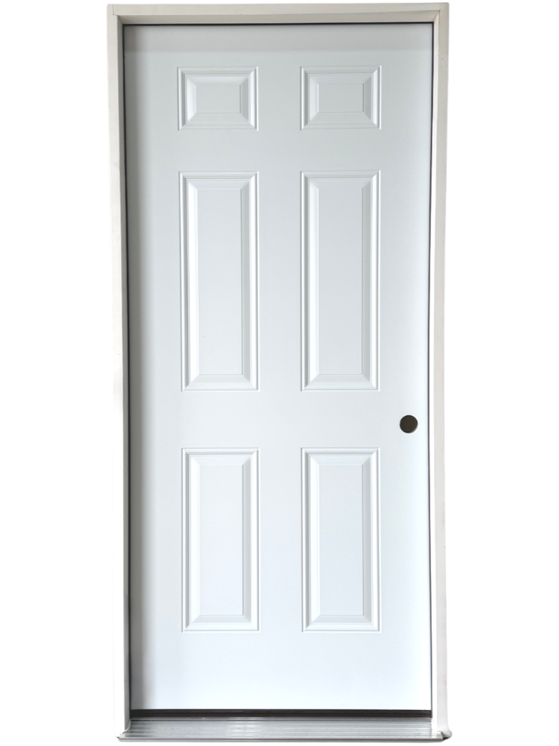 6 Panel Steel Entry Door