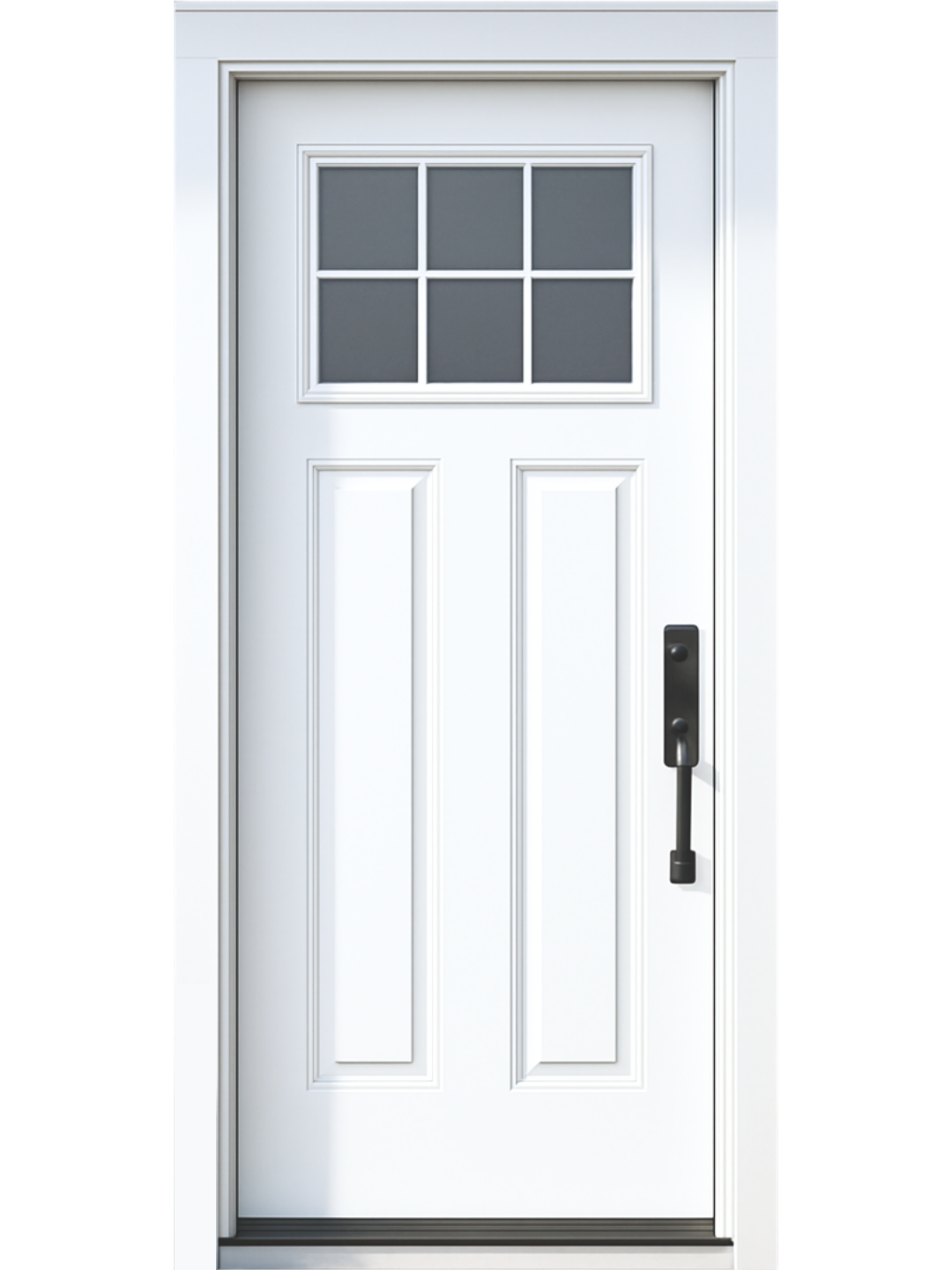 6 Lite Craftsman Steel Entry Door
