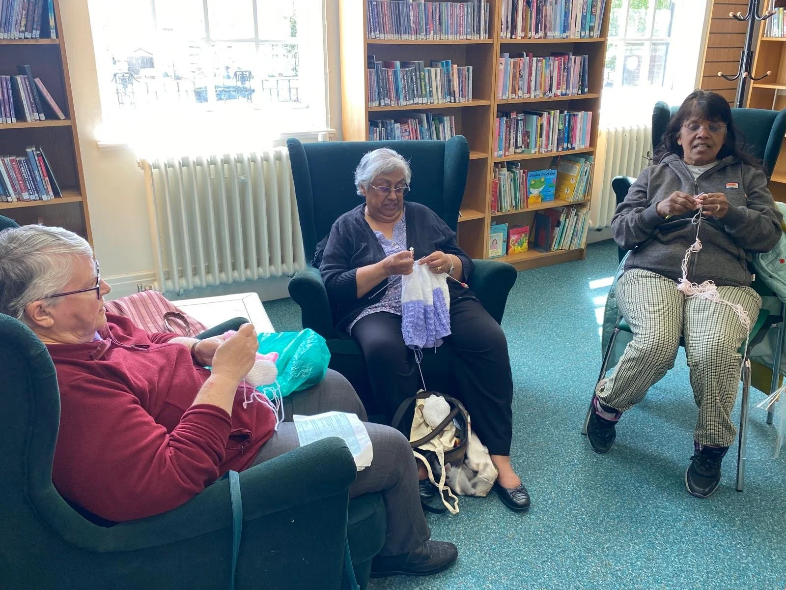 Knit and Knatter every Wednesday