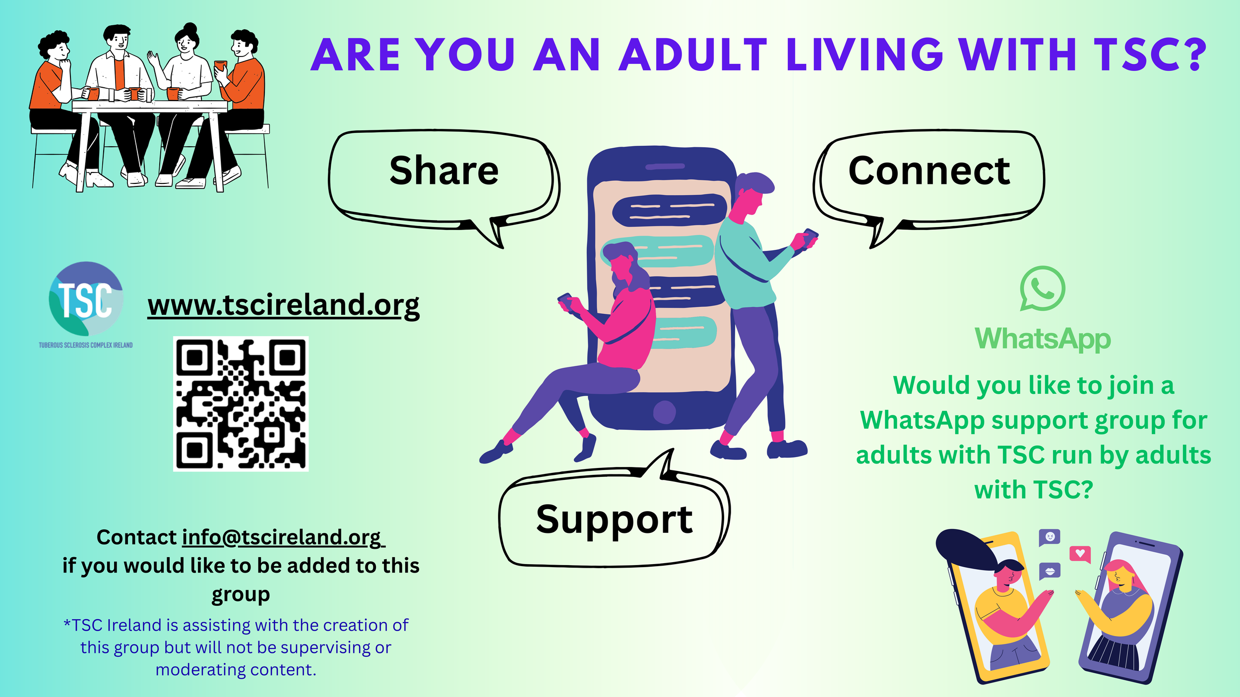 WhatsApp Group for Adults with TSC in Ireland