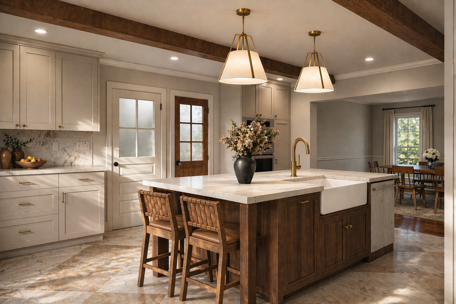 Rendering from our Cottage Kitchen project