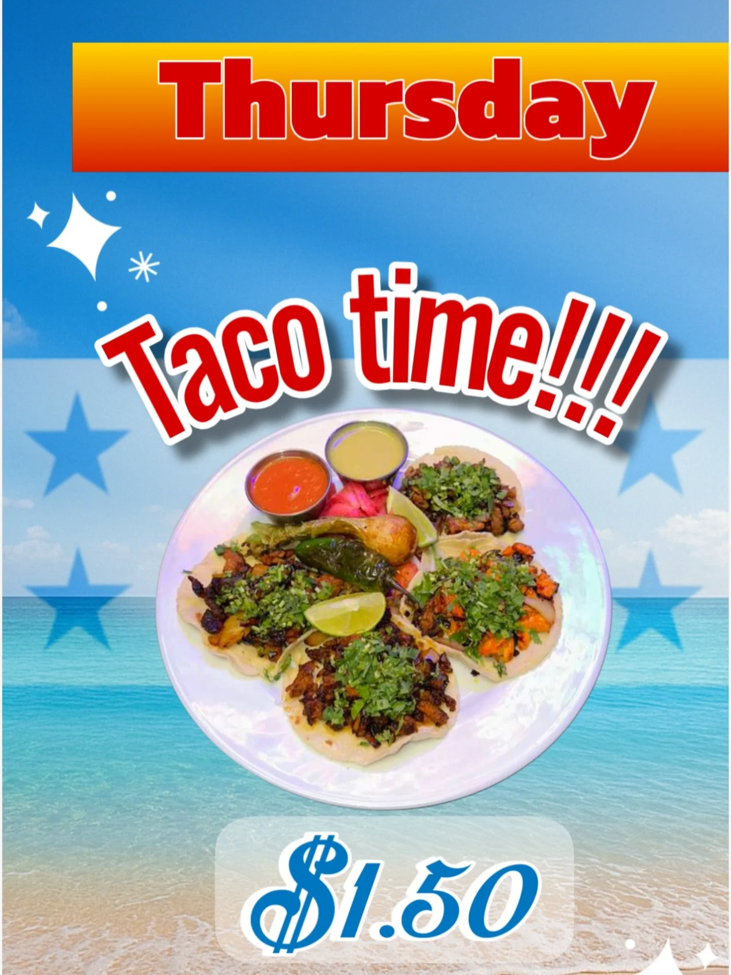 🇭🇳🌮 &iexcl;Jueves de tacos en Tela 504! 🌊🔥
Tacos a solo $1.50 &mdash; sabor catracho frente al mar 🏖️
📍7631 Sharon Lakes Rd suite A, Charlotte NC
📲 @tel.a504
#TacoTime #Tela504 #JuevesDeTacos #CharlotteEats #SaborCatracho ComidaHondure&ntilde