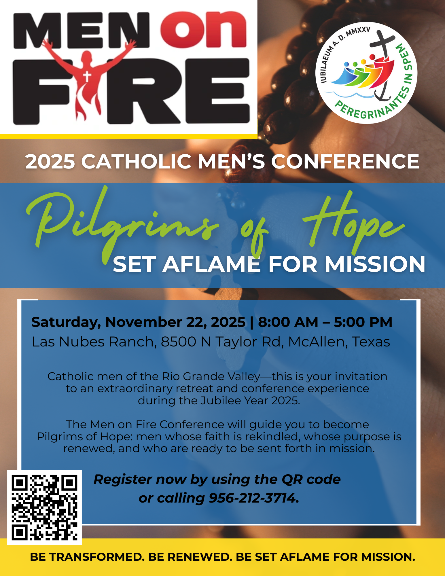 Men on Fire 2025 – Men’s Retreat on Nov 22