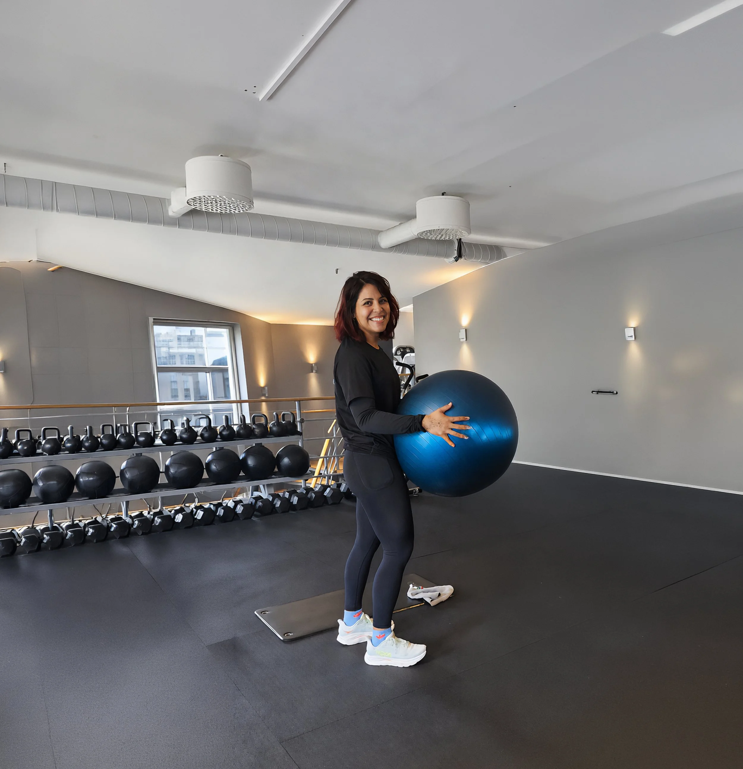 Clara Wikström, personlig tränare i Varberg, i träningsstudion