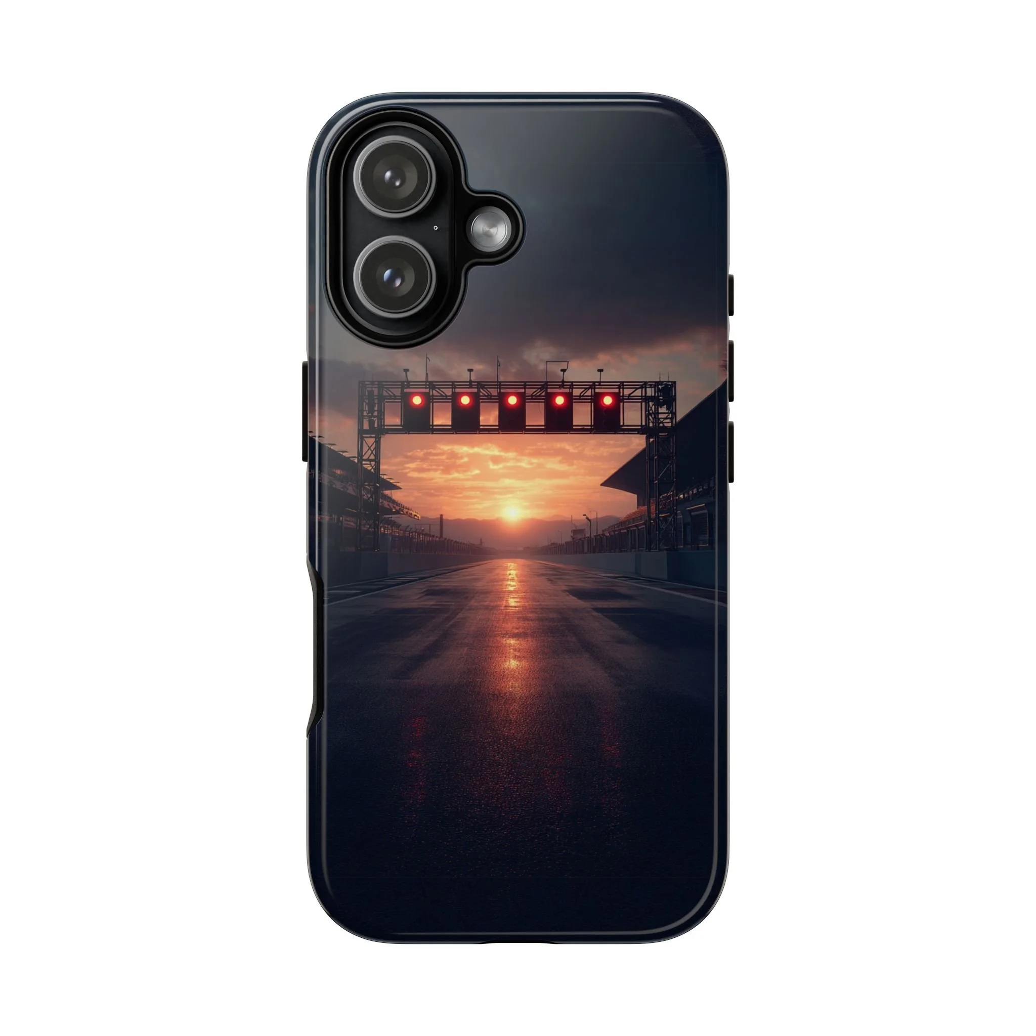 F1 Inspired Starting Grid Phone Case | Motorsport Racing Lights Design Premium Racing Fan Gift