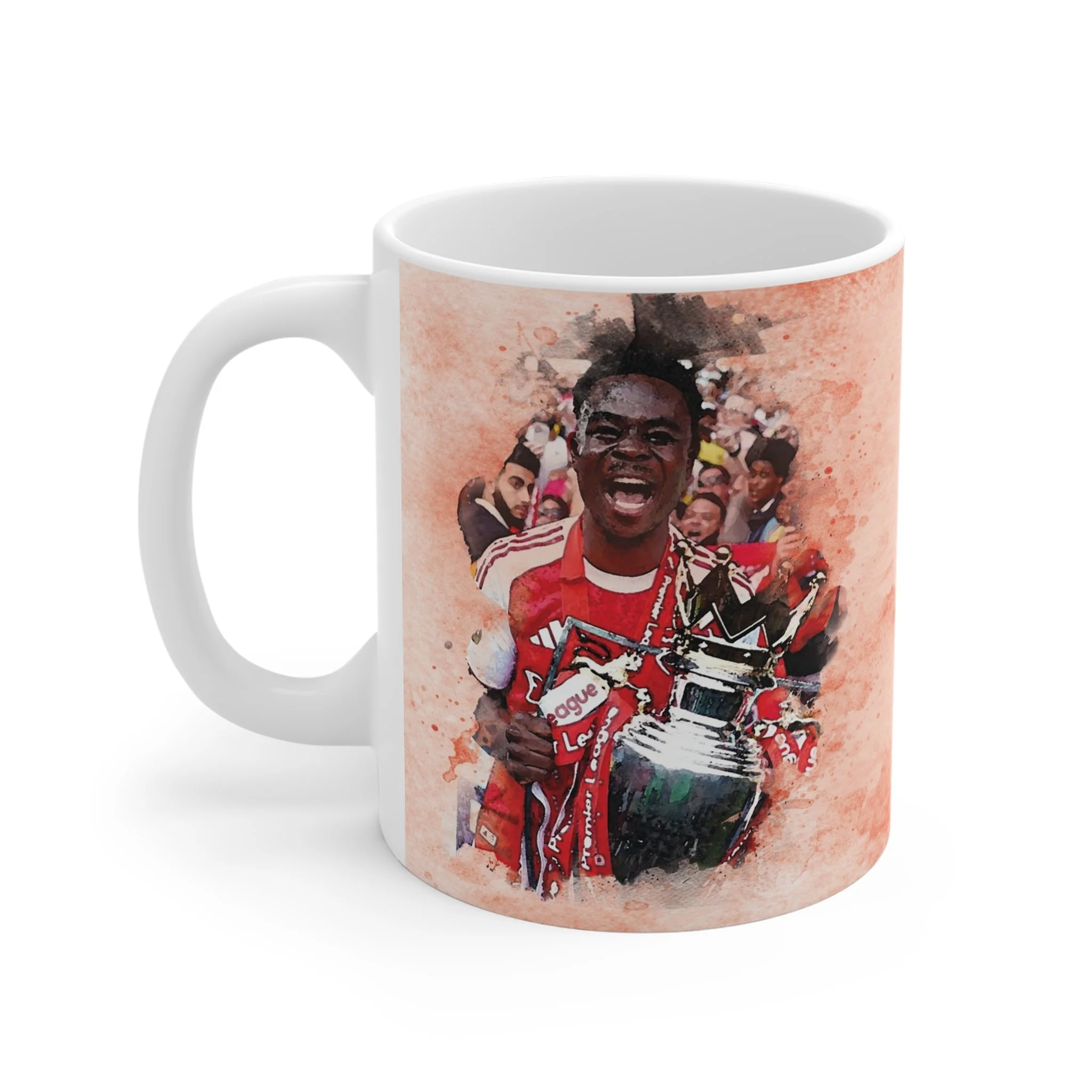 Bukayo Saka Premier League Champions Mug | Arsenal 2025/26 Football Gift for Gunners Fans