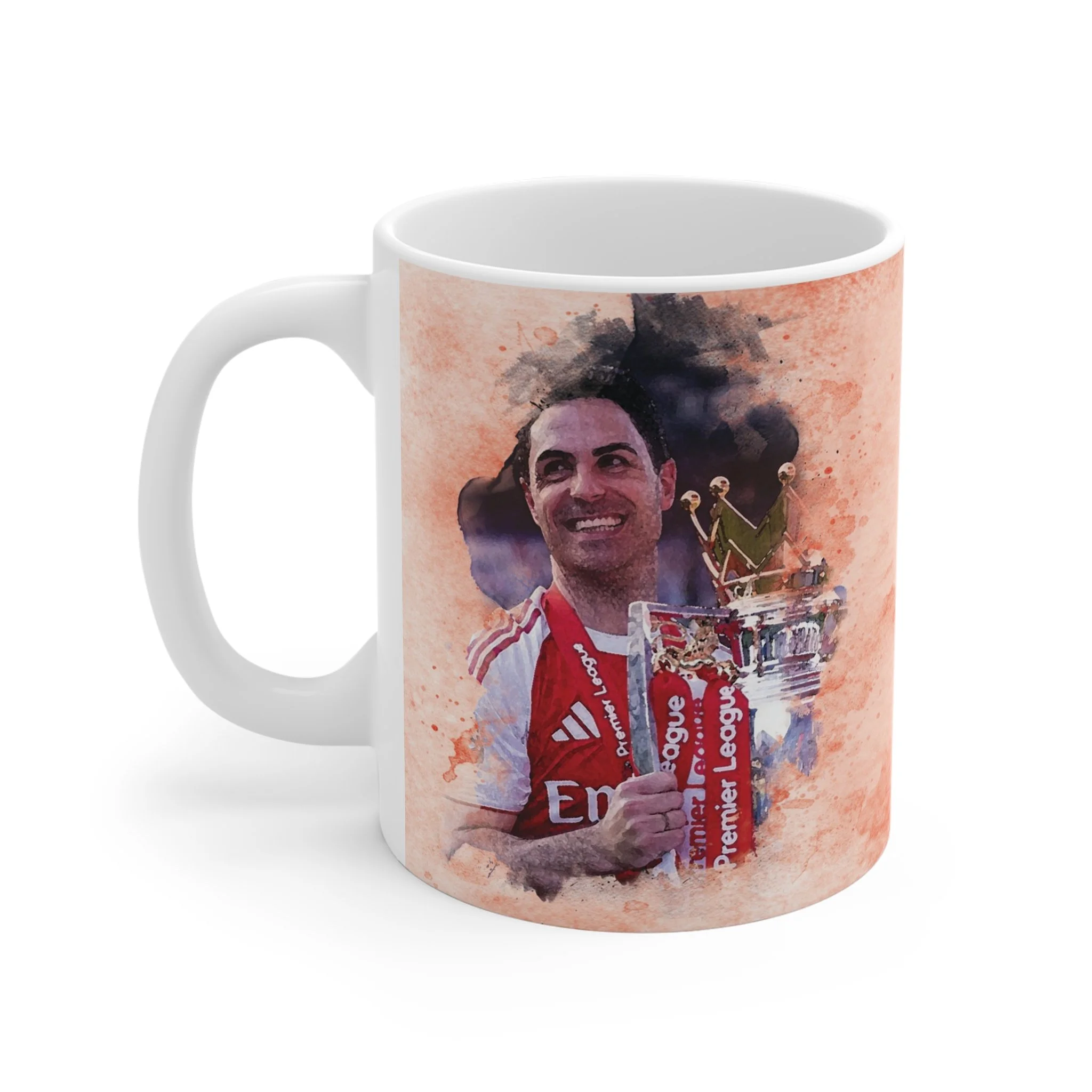 Mikel Arteta Premier League Champions Mug | Arsenal 2025/26 Football Gift for Gunners Fans