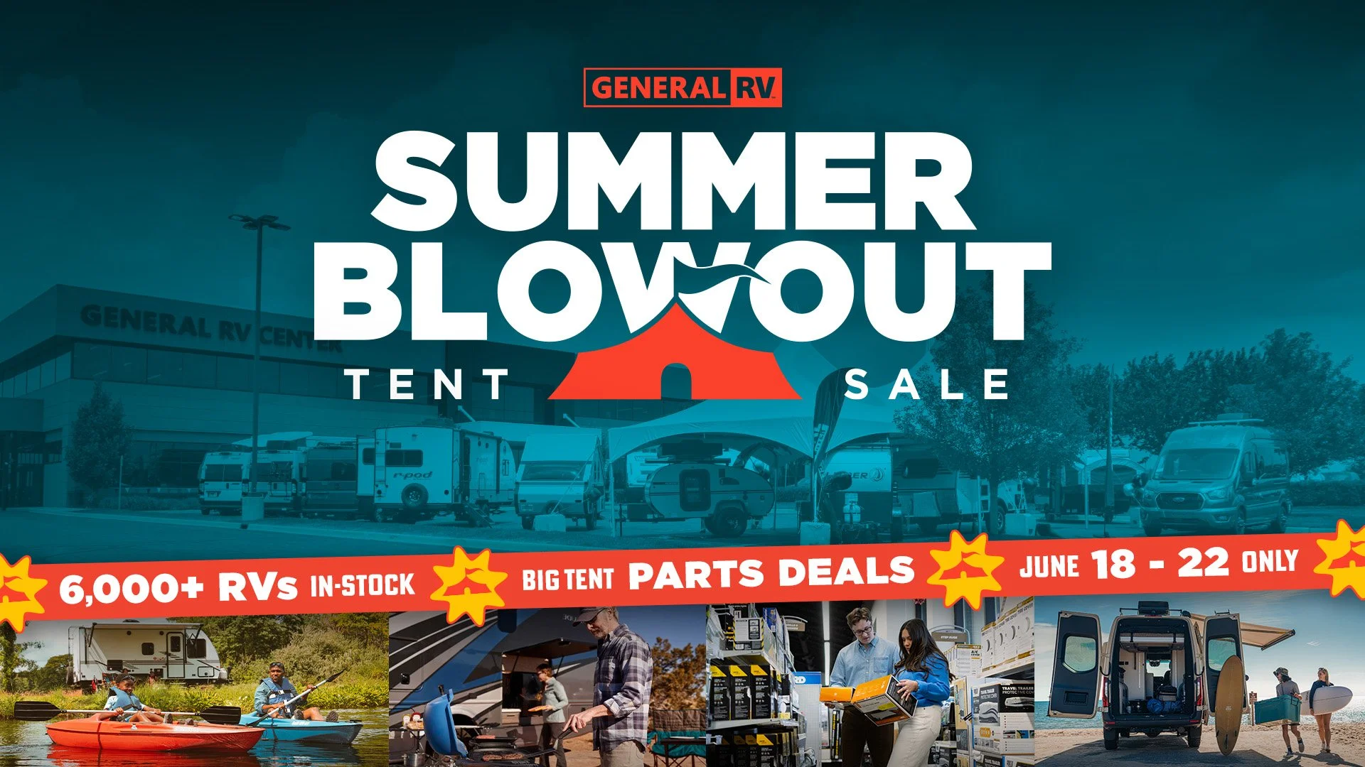 Summer Blowout Tent Sale